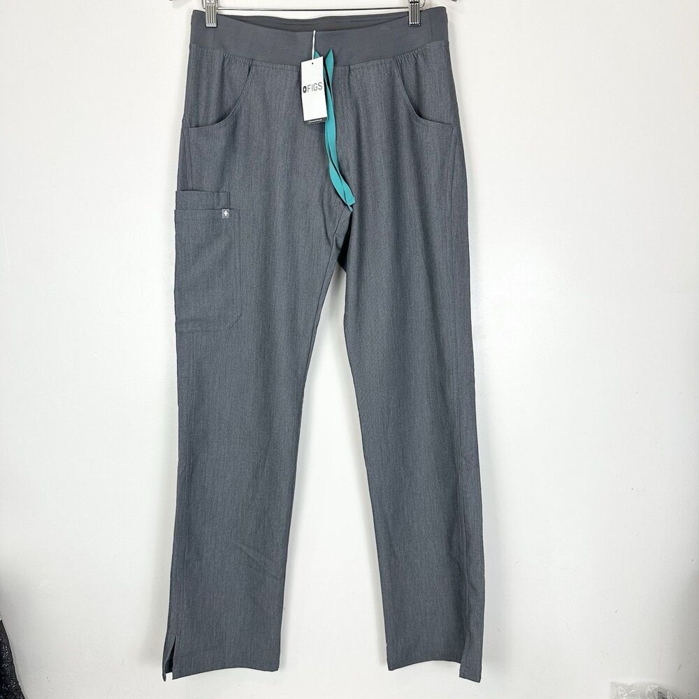 NWT FIGS Kade Cargo Scrub Pants Graphite SzS Tall Medical Utility Nurse Health